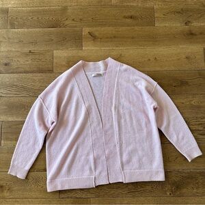New Hemisphere 100% Cashmere Pink Cardigan Sweater